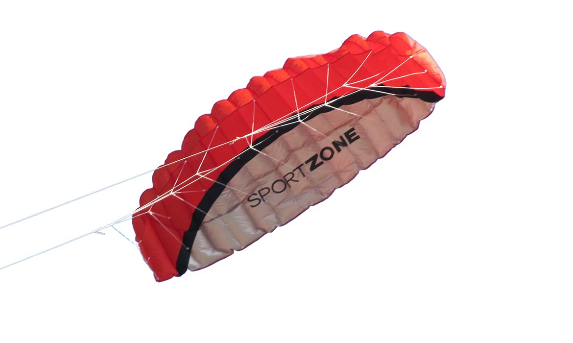 Cerf-volant Publicitaire Power kite en forme de parachute